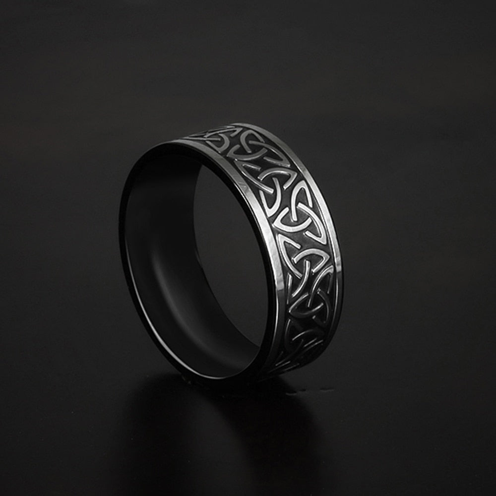 Triquetra Eternity Ring - Chrome Cult