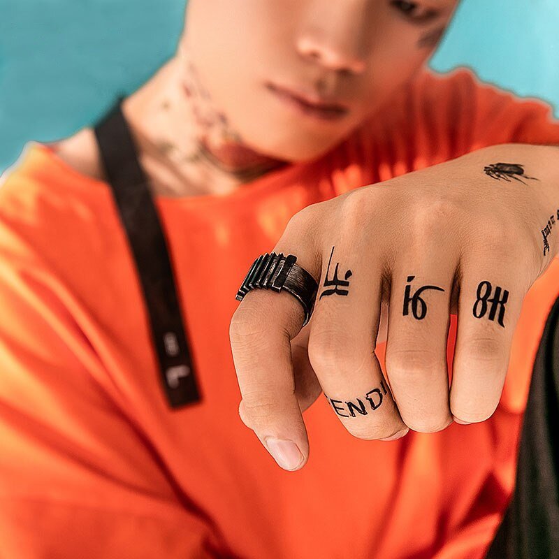 Unique Grill Geometric Ring - Chrome Cult