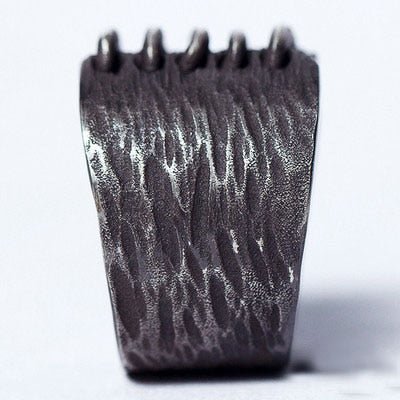 Unique Line Geometric Ring - Chrome Cult