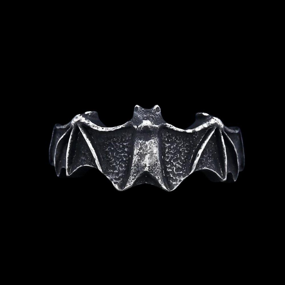 Vampire Bat Gothic Ring - Chrome Cult