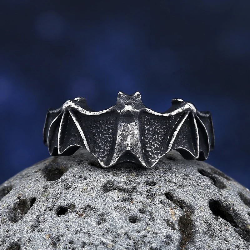 Vampire Bat Gothic Ring - Chrome Cult