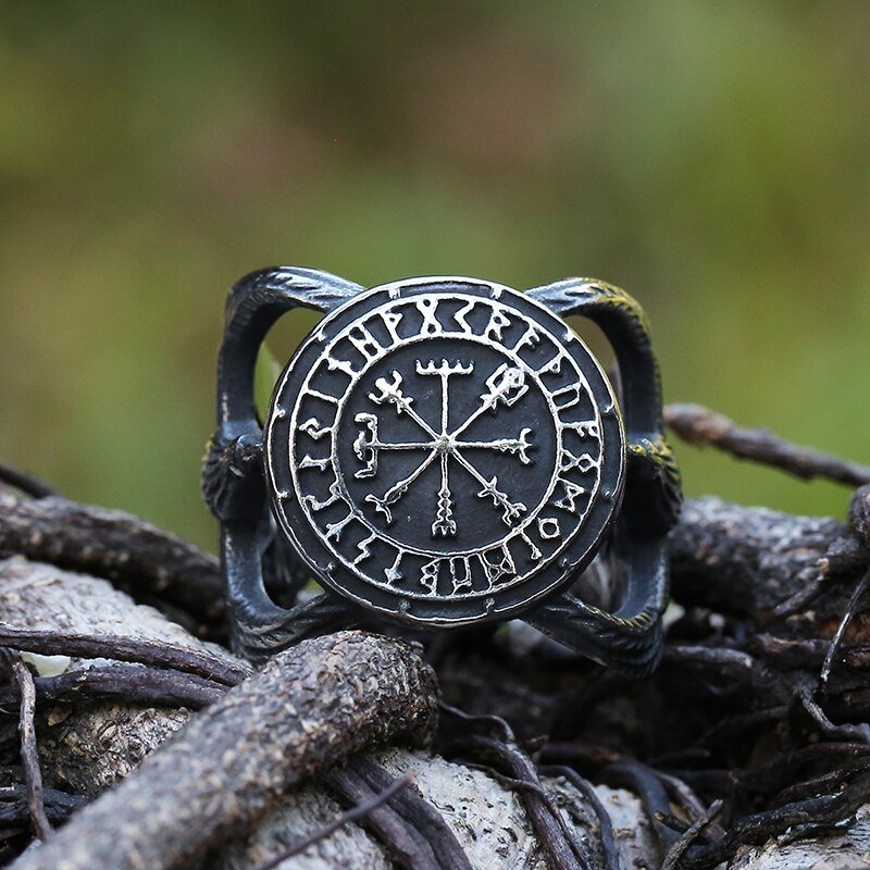 Vegvisir Eagle Ring - Chrome Cult