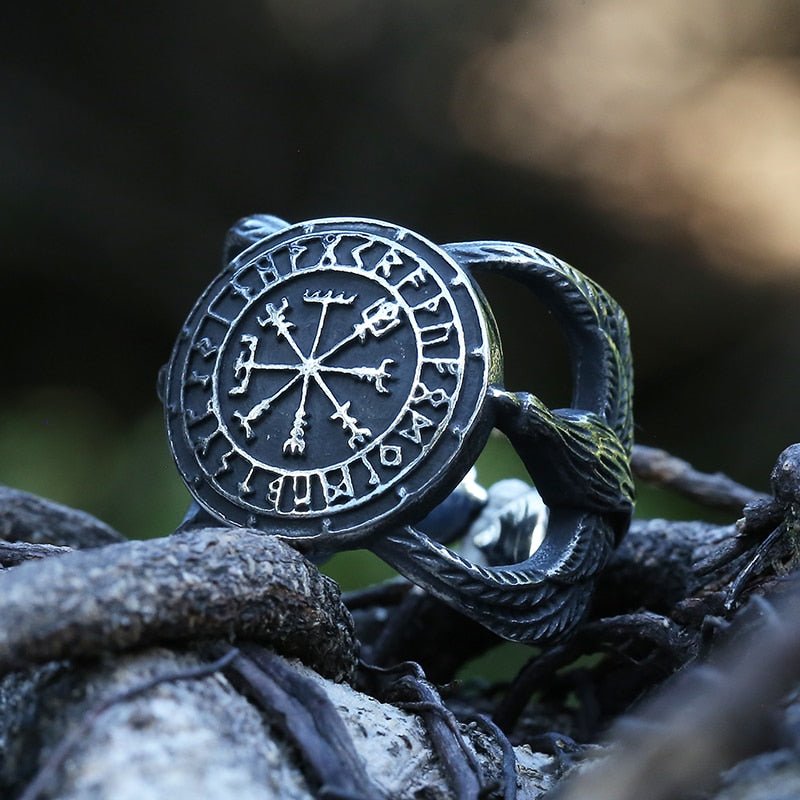 Vegvisir Eagle Ring - Chrome Cult