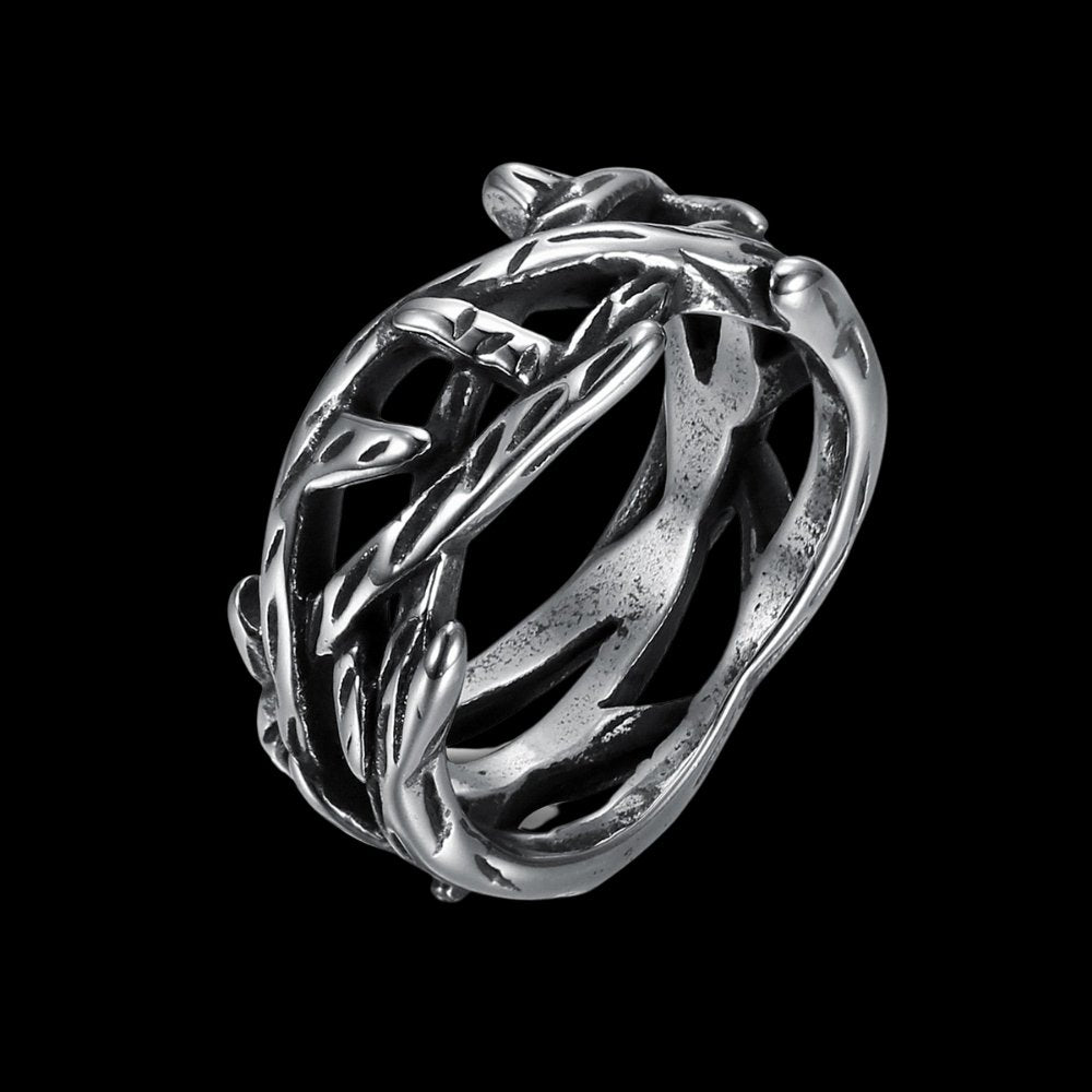 Victory Olive Branch Ring - Chrome Cult