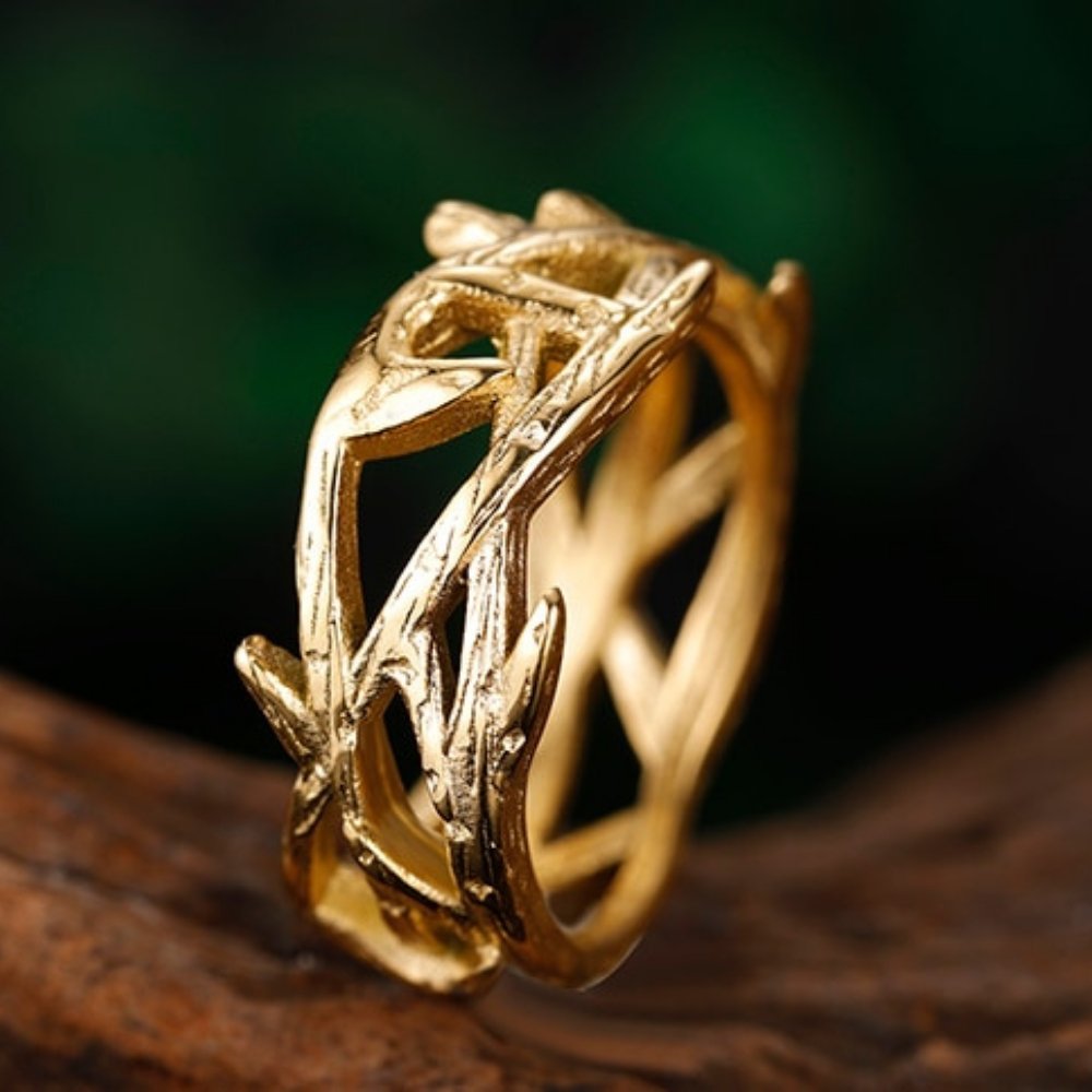 Victory Olive Branch Ring - Chrome Cult