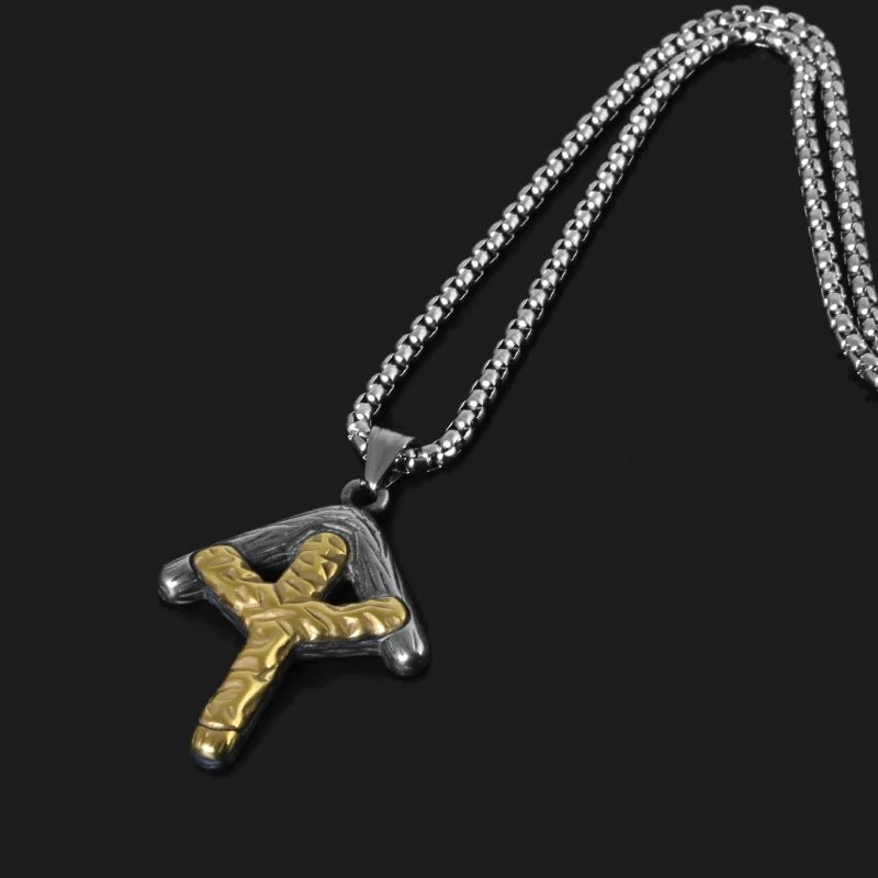 Viking Algiz Of Protection Pendant - Chrome Cult