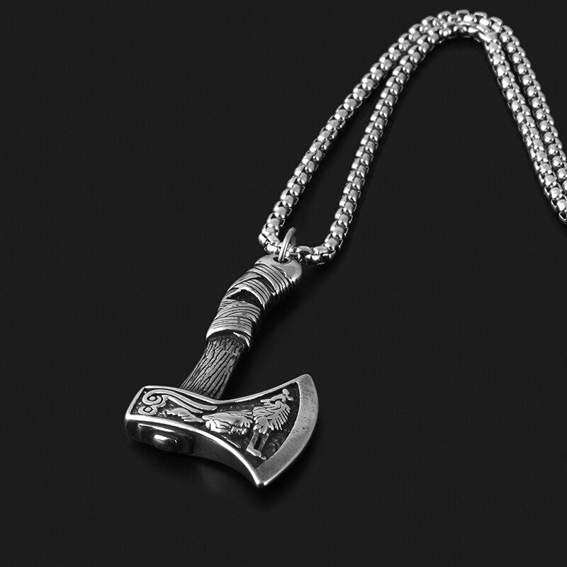 Viking Axe Pendant - Chrome Cult