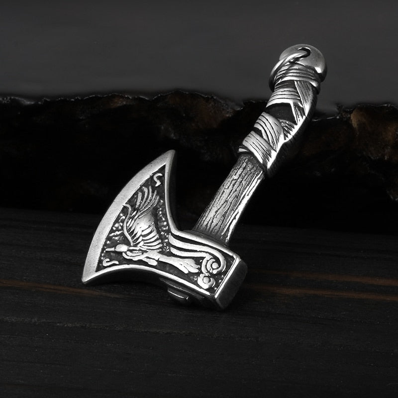 Viking Axe Pendant - Chrome Cult