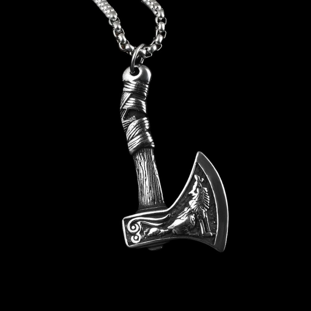 Viking Axe Pendant - Chrome Cult