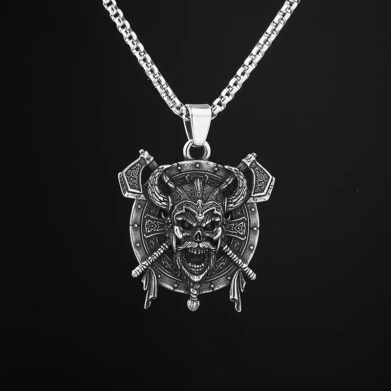 Viking Lost At Sea Pendant - Chrome Cult