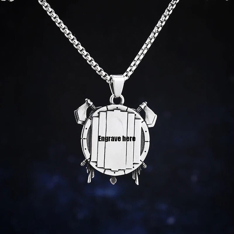 Viking Lost At Sea Pendant - Chrome Cult