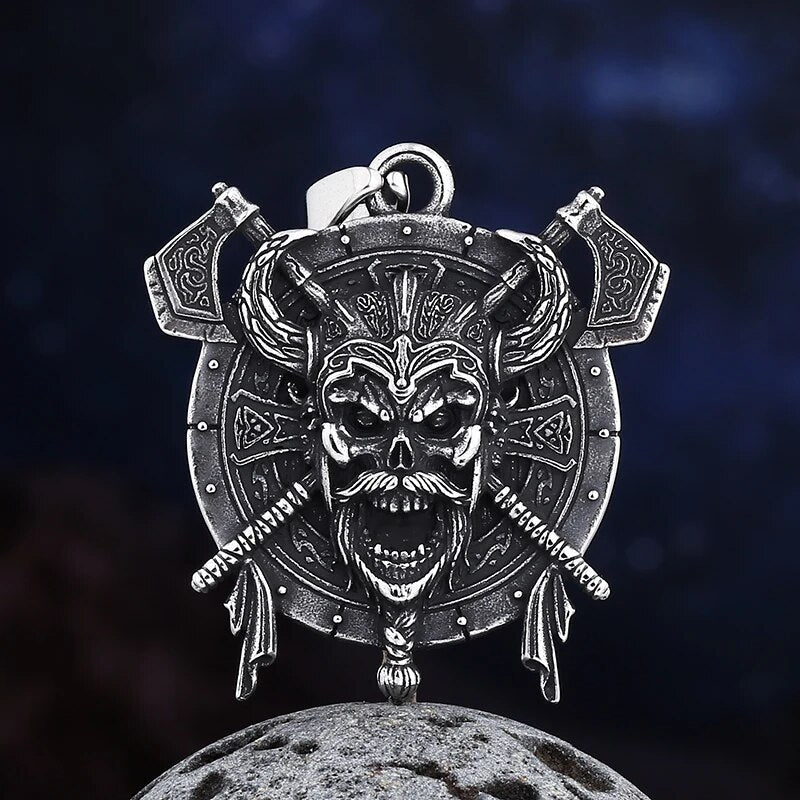 Viking Lost At Sea Pendant - Chrome Cult