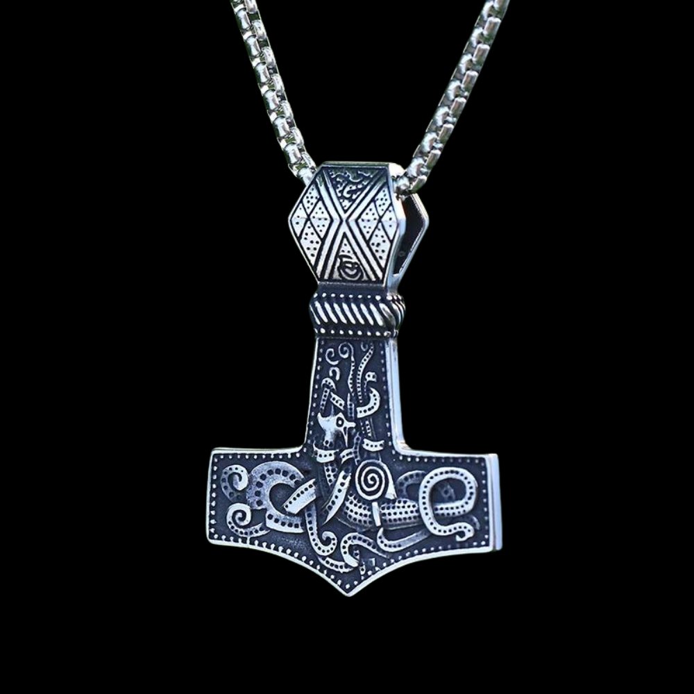 Viking Mjolnir The Hammer Of Thor Pendant - Chrome Cult