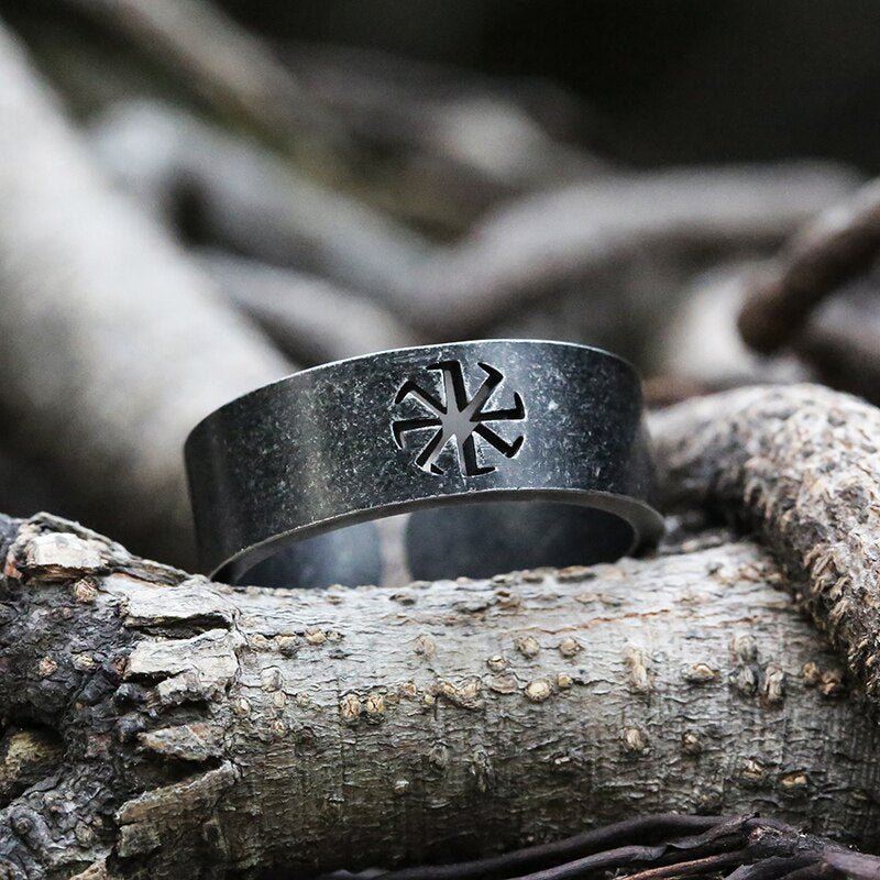 Viking Rune & Symbol Ring - Chrome Cult