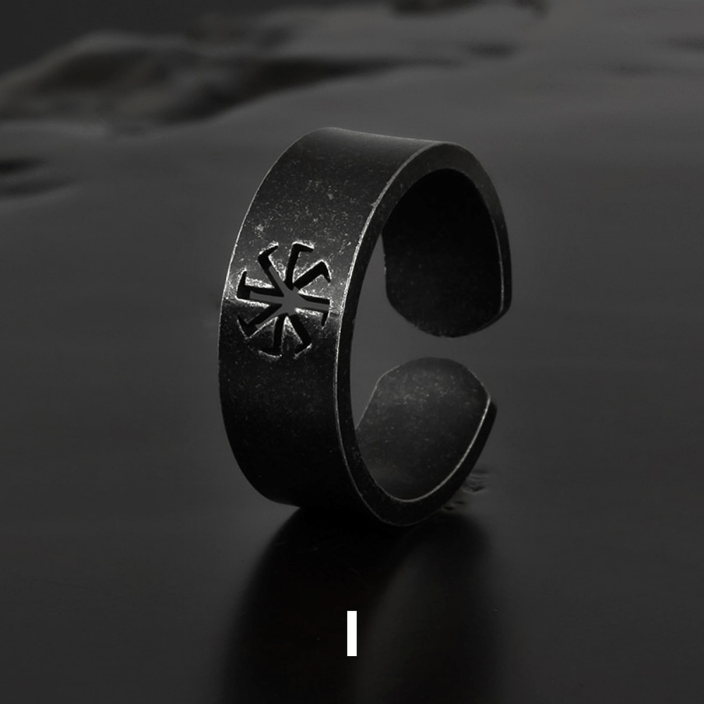 Viking Rune & Symbol Ring - Chrome Cult
