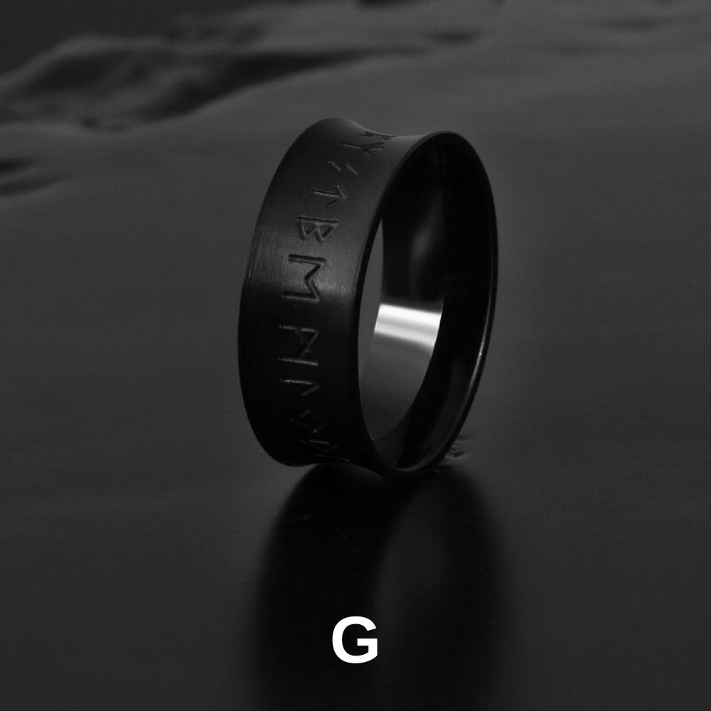 Viking Rune & Symbol Ring - Chrome Cult