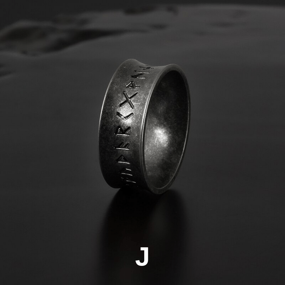 Viking Rune & Symbol Ring - Chrome Cult