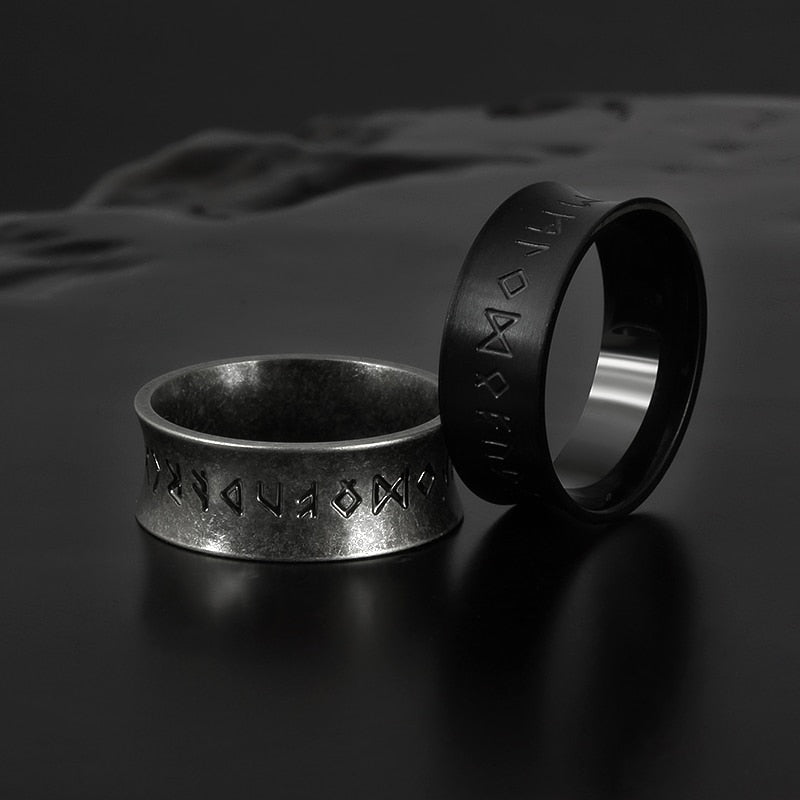 Viking Rune & Symbol Ring - Chrome Cult