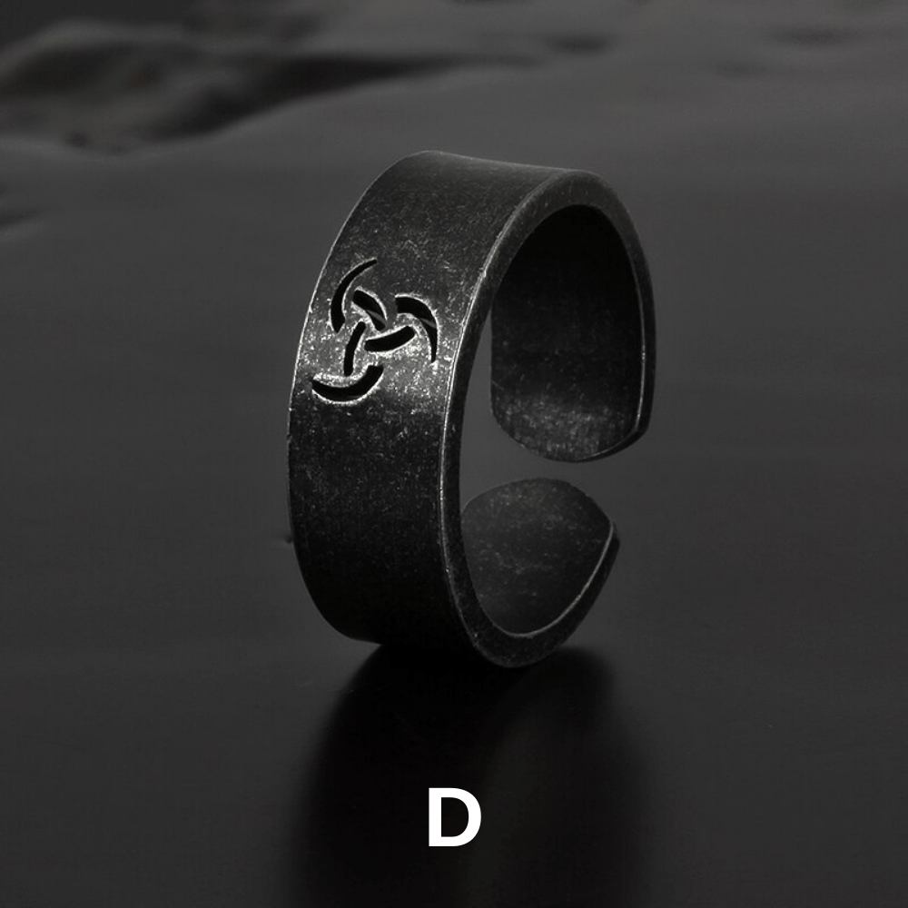 Viking Rune & Symbol Ring – 316L Stainless Steel Gothic Jewelry by Chrome Cult