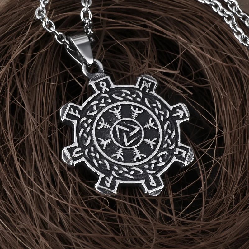 Viking Valknut Knot Pendant - Chrome Cult