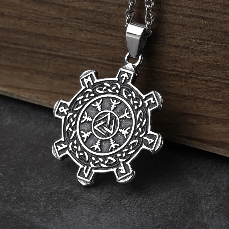 Viking Valknut Knot Pendant - Chrome Cult