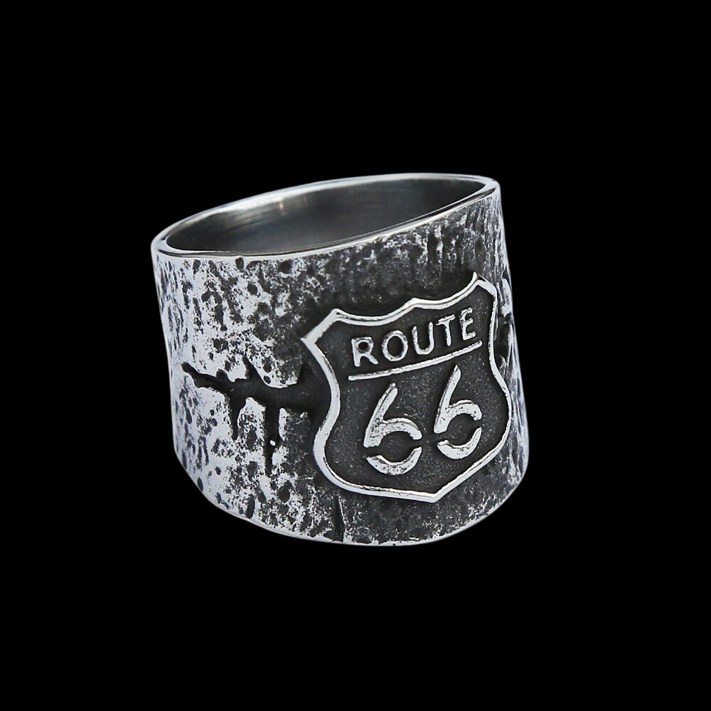 Vintage Route 66 Ring - Chrome Cult