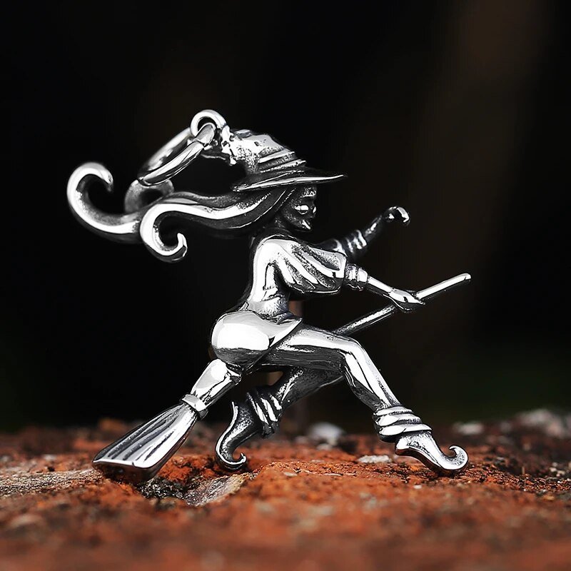 Wicked Witch Pendant - Chrome Cult