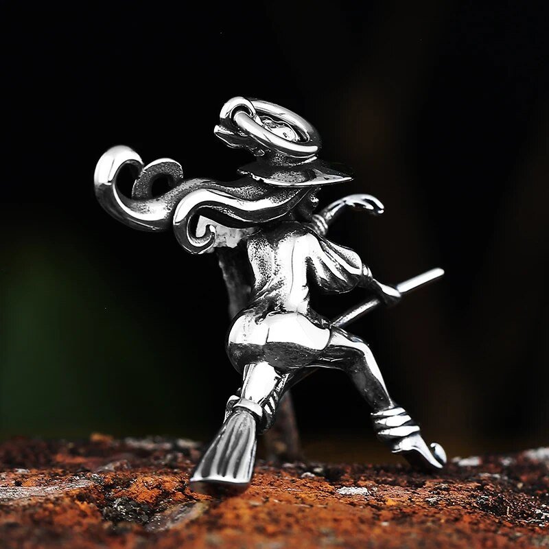 Wicked Witch Pendant - Chrome Cult