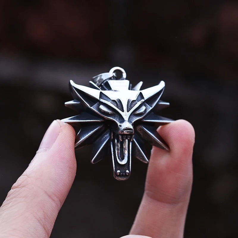 Wild Wolf Pendant - Chrome Cult