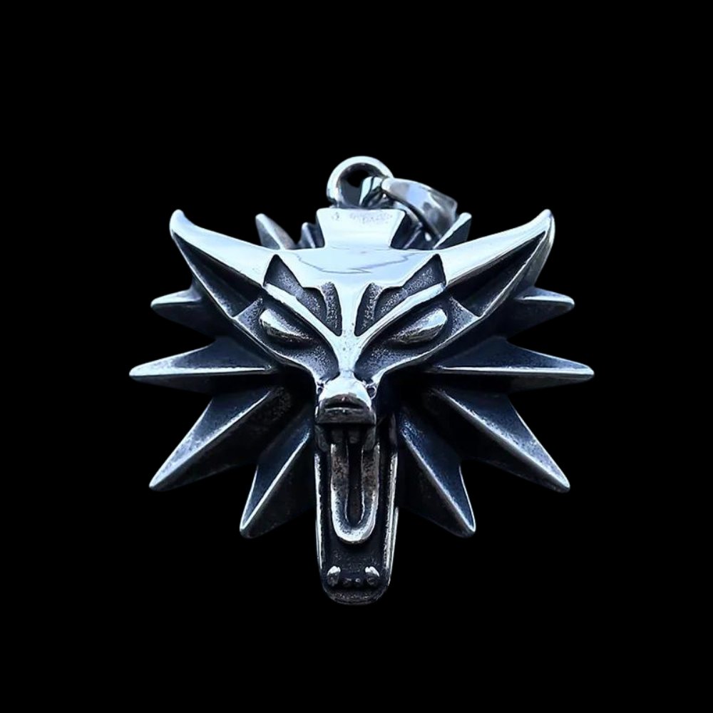 Wild Wolf Pendant - Chrome Cult