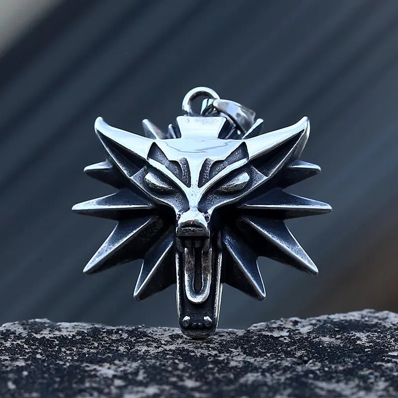 Wild Wolf Pendant - Chrome Cult