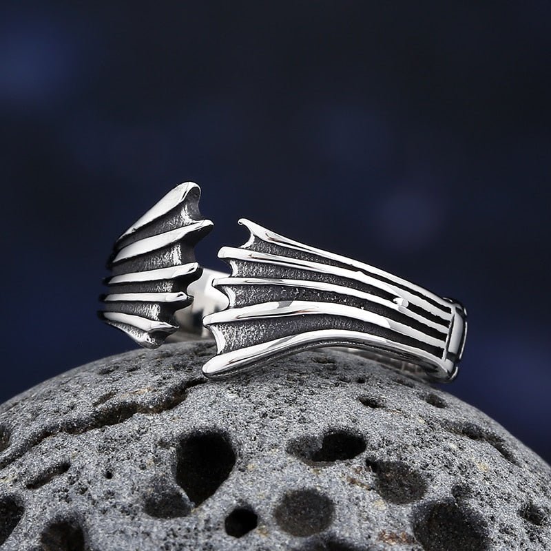 Wings Ring - Chrome Cult