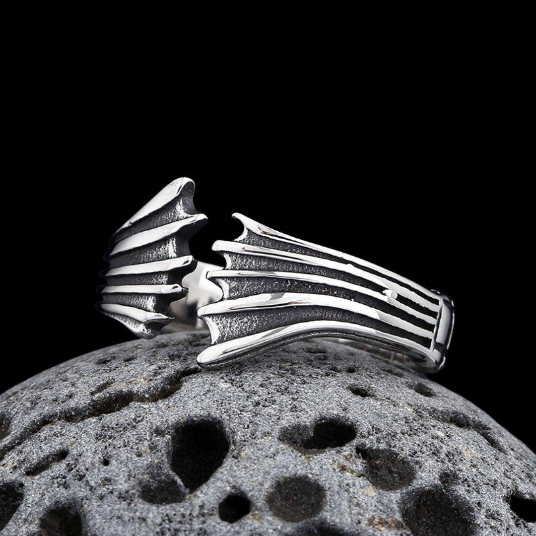 Wings Ring - Chrome Cult