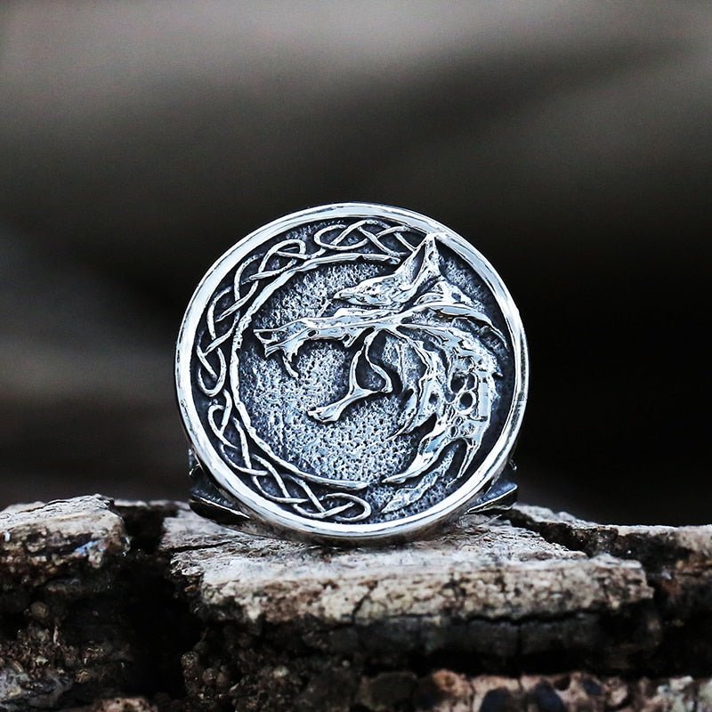 Witcher Wolf Viking Ring - Chrome Cult