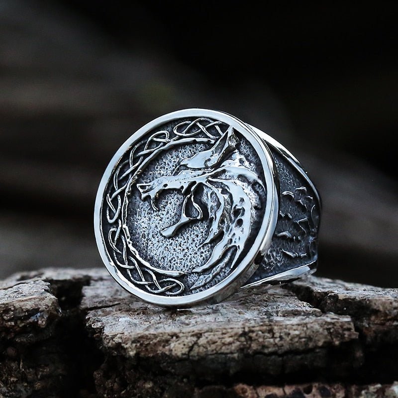 Witcher Wolf Viking Ring - Chrome Cult