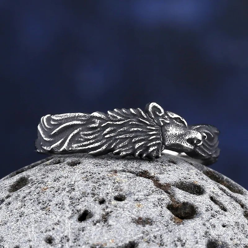 Wolf Eternity Ring - Chrome Cult