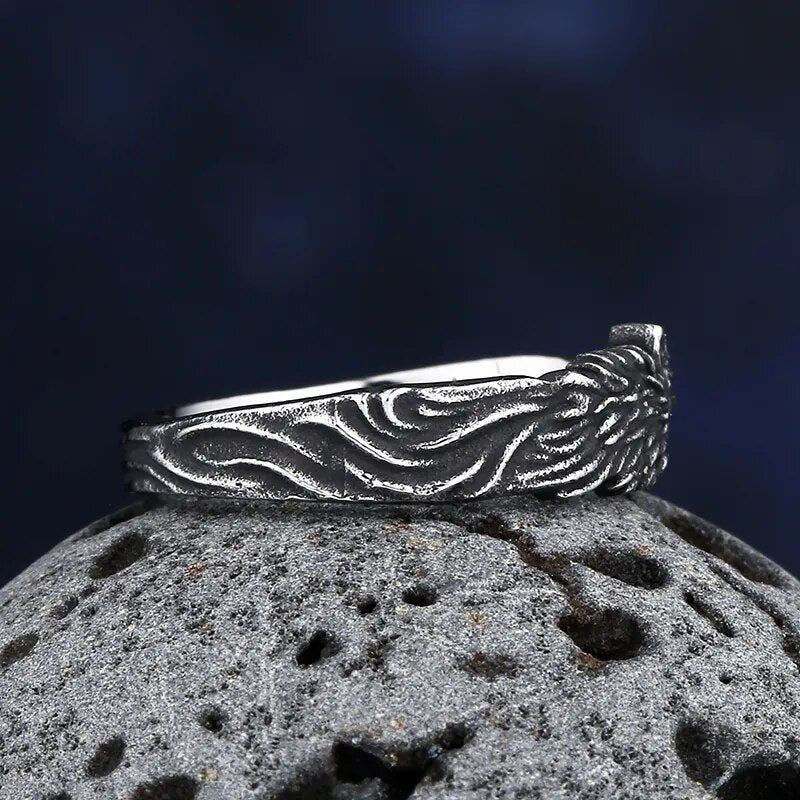 Wolf Eternity Ring - Chrome Cult