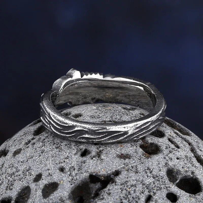 Wolf Eternity Ring - Chrome Cult