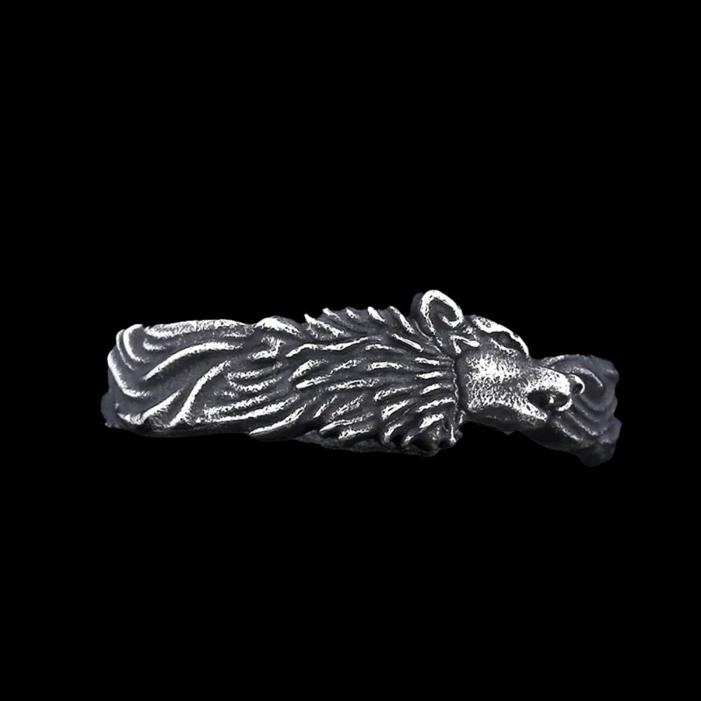 Wolf Eternity Ring - Chrome Cult