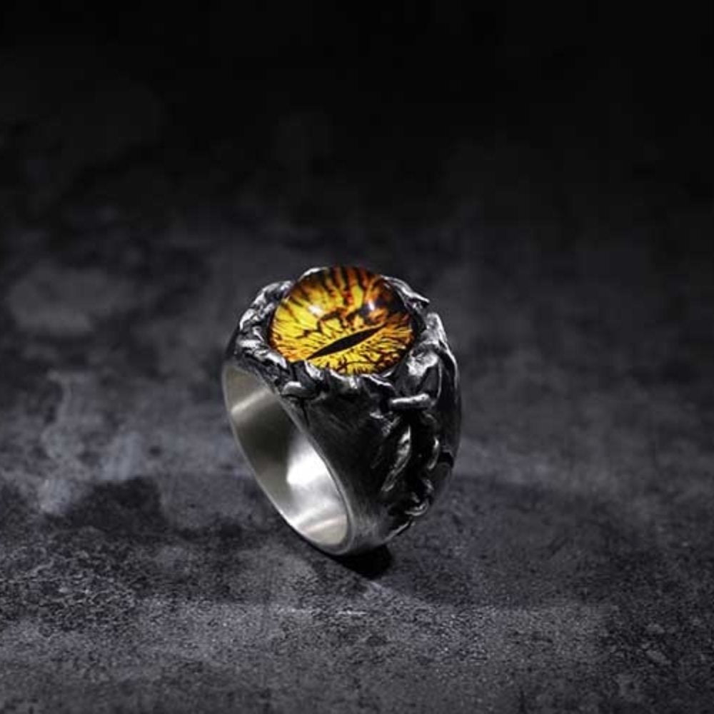 Yellow Magic Eye Ring - Chrome Cult