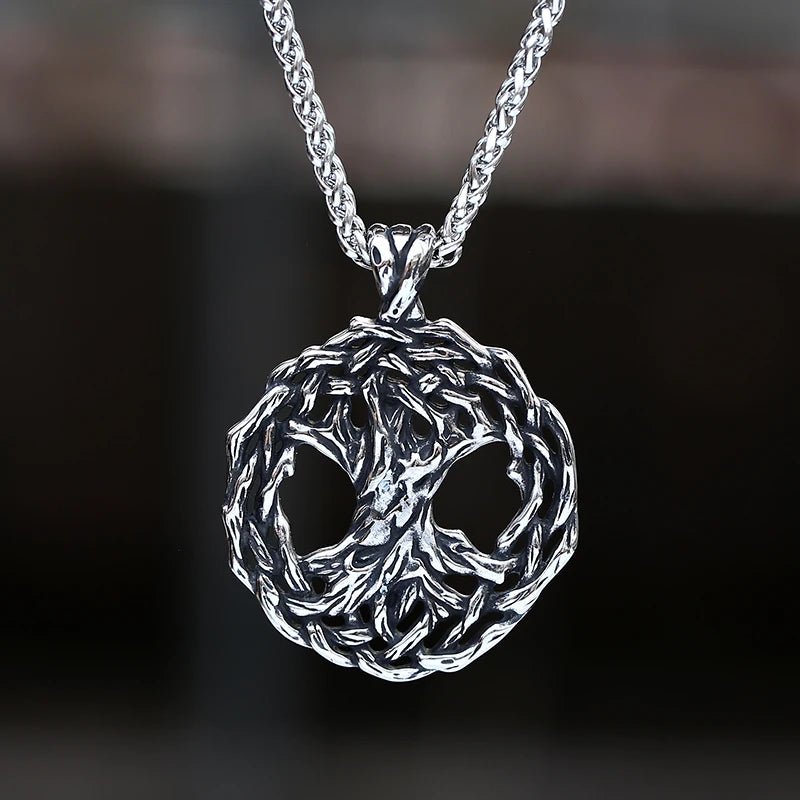 Yggdrasil Roots Of The Tree Of Life Pendant - Chrome Cult