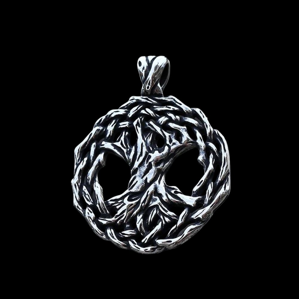 Yggdrasil Roots Of The Tree Of Life Pendant - Chrome Cult