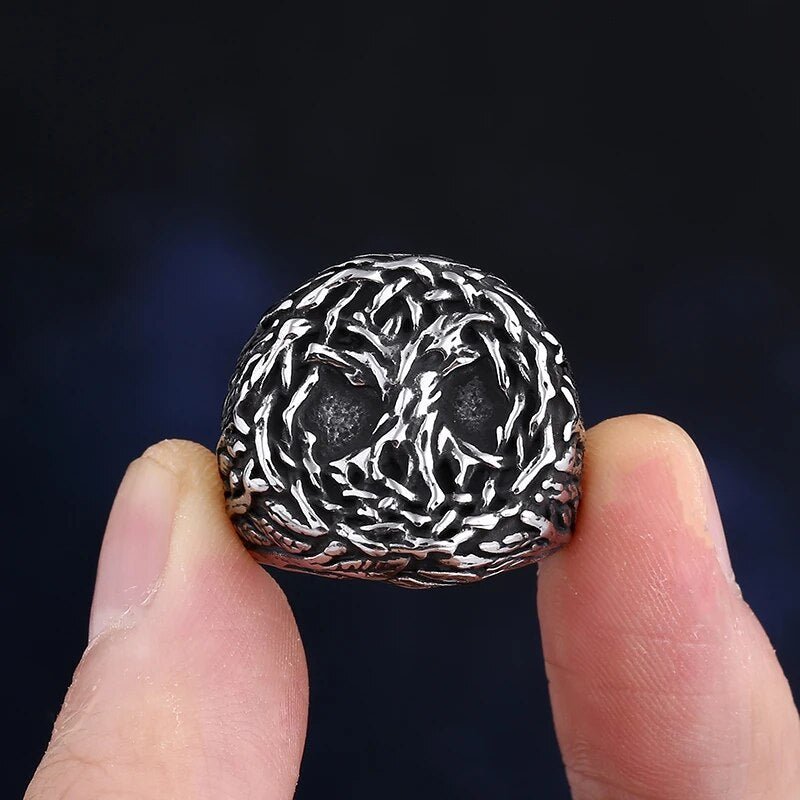 Yggdrasil Signet Ring - Chrome Cult