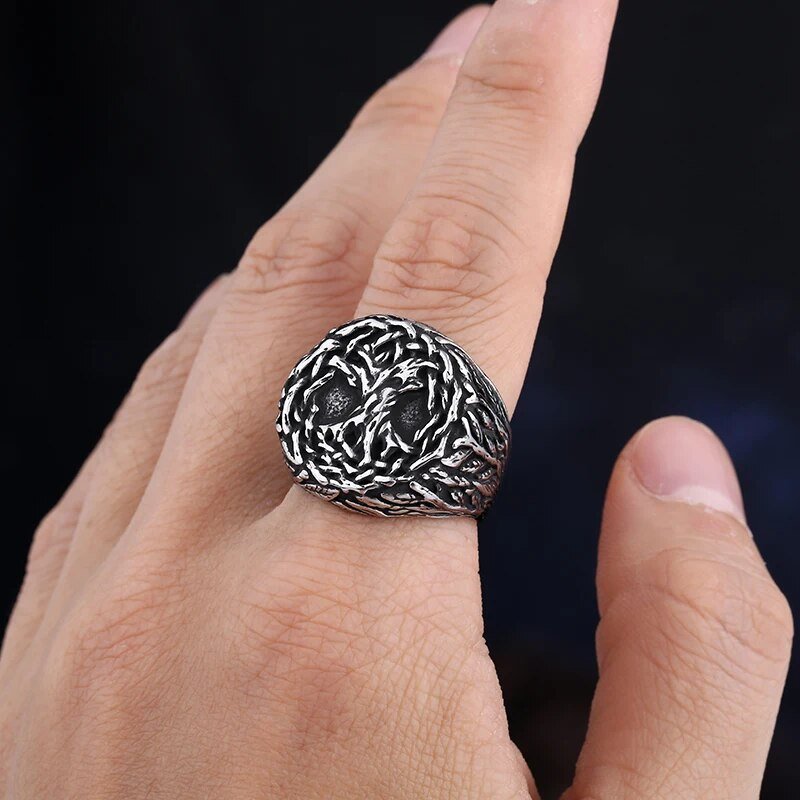 Yggdrasil Signet Ring - Chrome Cult
