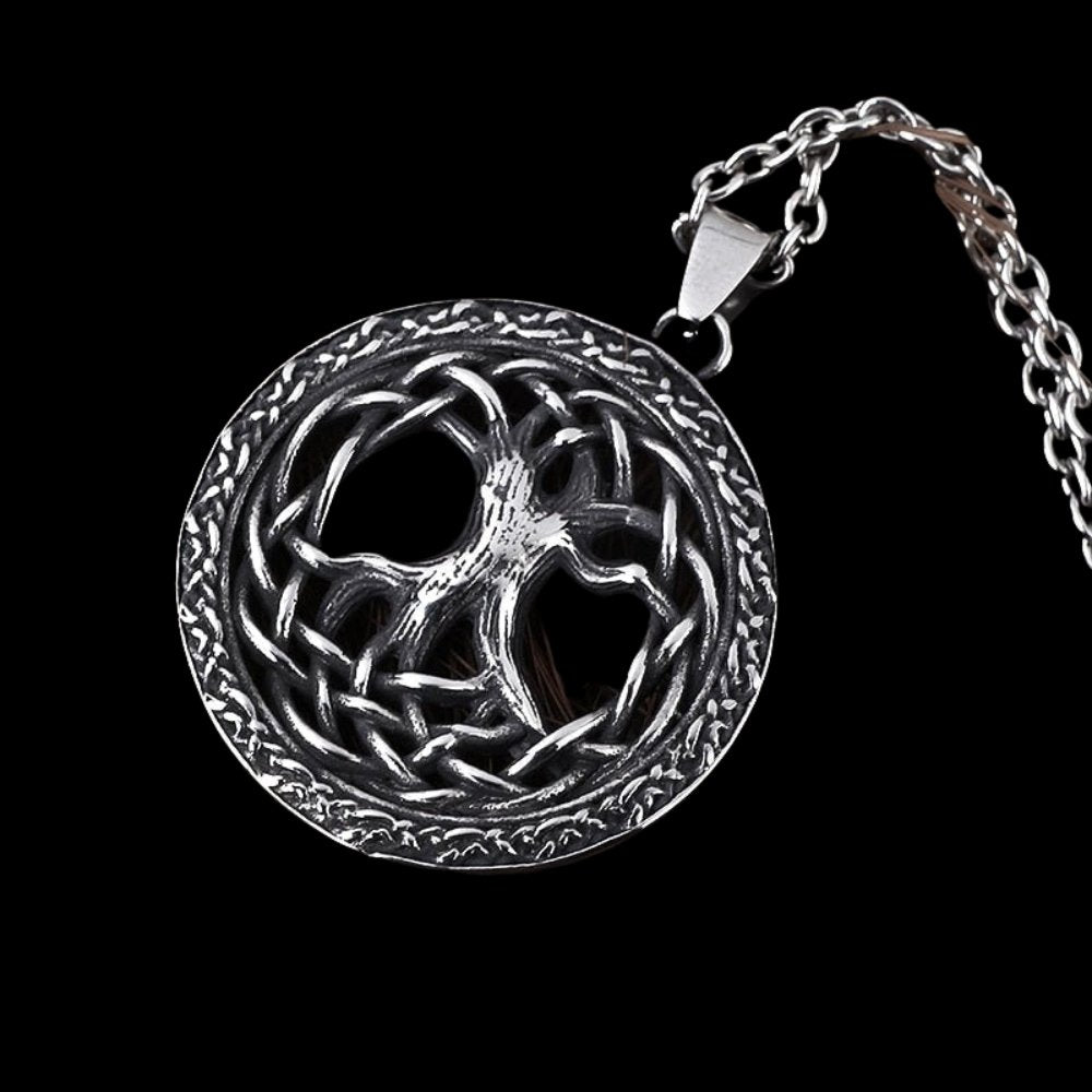 Yggdrasil Tree Of Life Viking Pendant - Chrome Cult