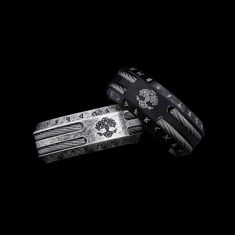 Yggdrasil Viking Ring - Chrome Cult